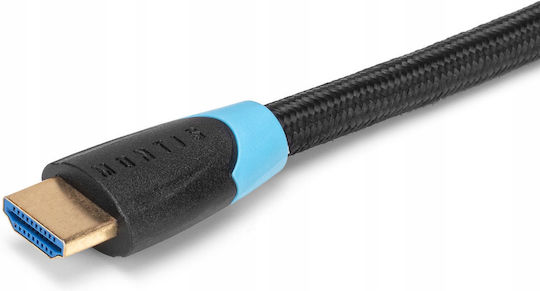 Montis Кабел HDMI мъжки - HDMI мъжки 5м Черен
