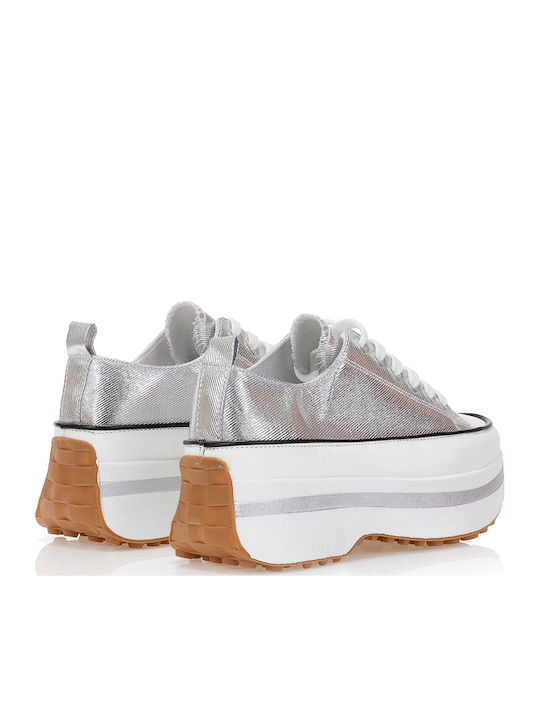 Damen Sneakers Silber