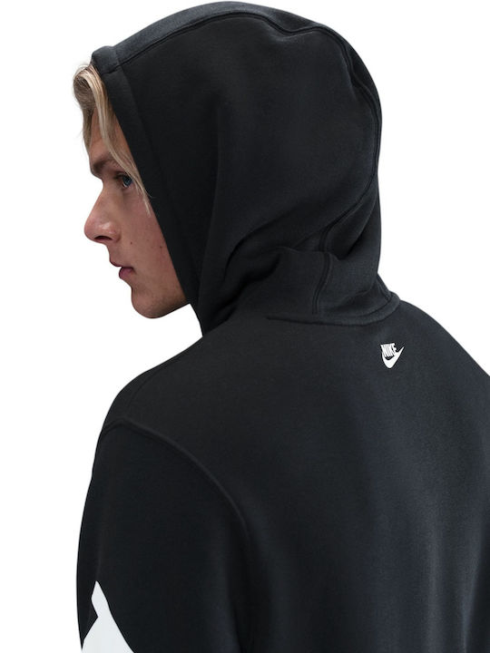 Club Sweatshirt with Hood Black