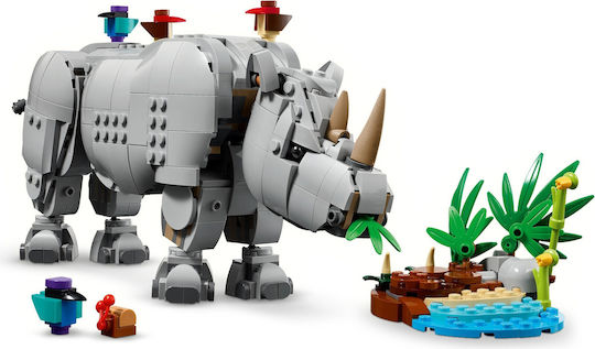 LEGO Creator 3 in1 Wild Animals Majestic Rhino With Birds for 9+ Years 780 Pieces