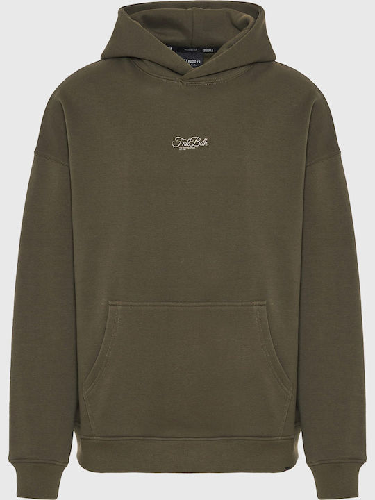 Φούτερ με Κουκούλα Dusty Olive