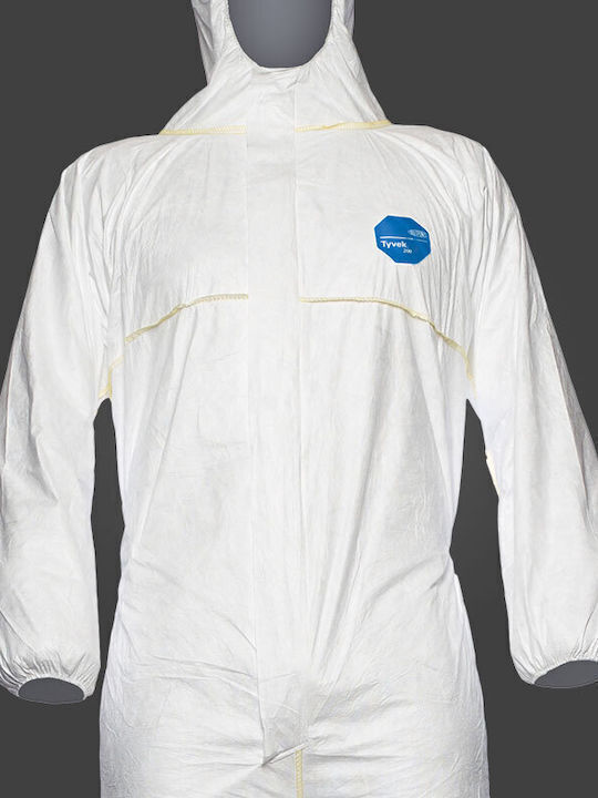 Avedo Dupont Tyvek 200 Easysafe Protective Suit Chemical Category III 00-white-white