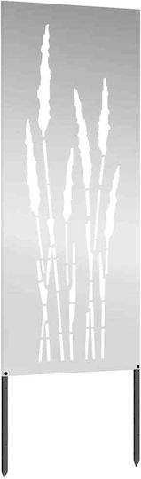 Vidaxl Placă Decorativă de Grădină Argintie 50 x 140 cm