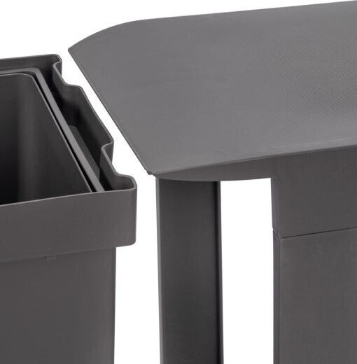 Sliding Container Automatic Opening Emuca 8906923 Anthracite 30l
