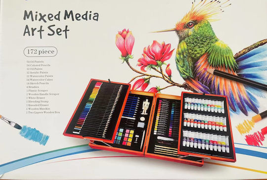 Alpha-Market Painting Set in Case Wooden 45x33cm 172pcs