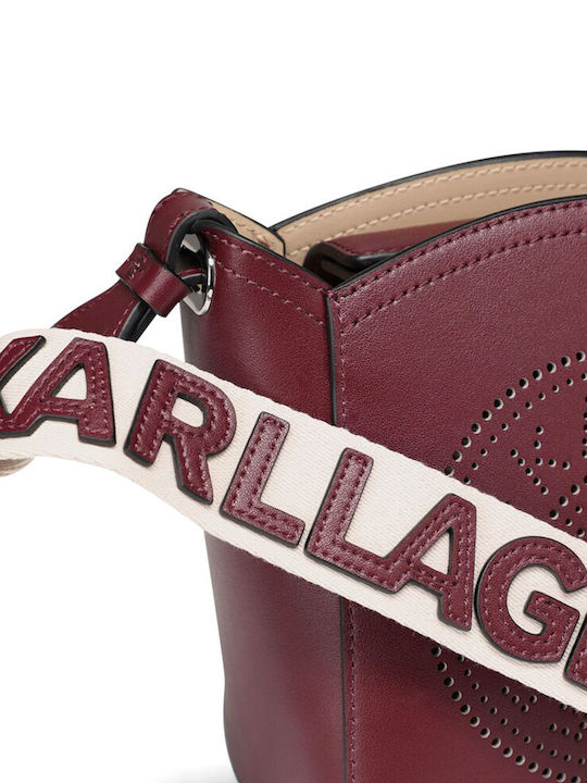 Circle Damen Tote Tasche Burgundisch