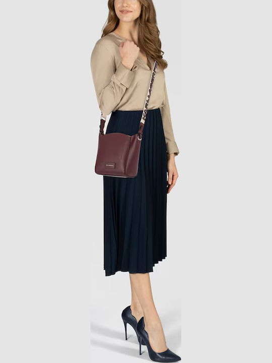 Circle Damen Tote Tasche Burgundisch