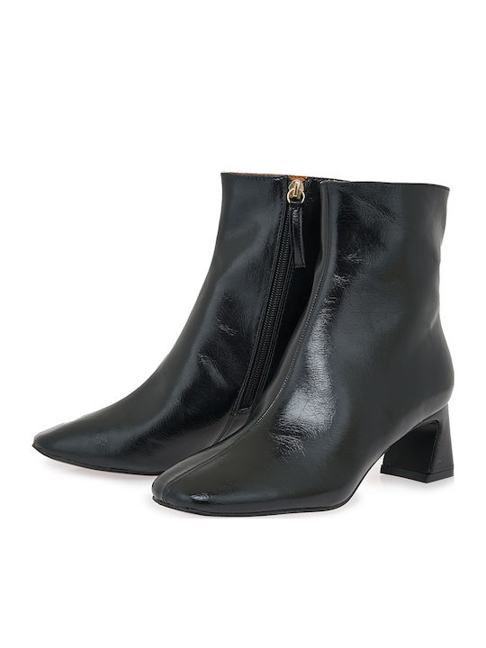 Women's Ankle Boots with Medium Heel Black