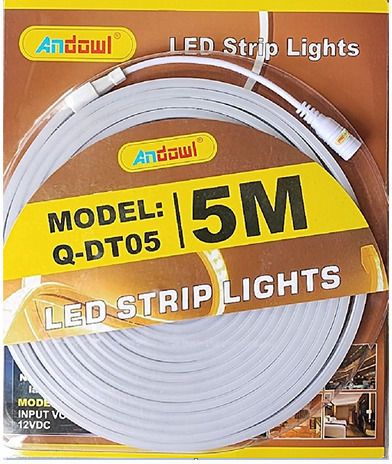 Andowl Αδιάβροχη Ταινία LED 12V Ψυχρό Λευκό Φως 5m