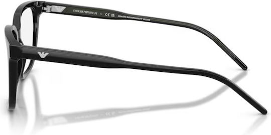 Ochelari de vedere cu ramă completă Emporio Armani Ea3258 5017, ramă din plastic