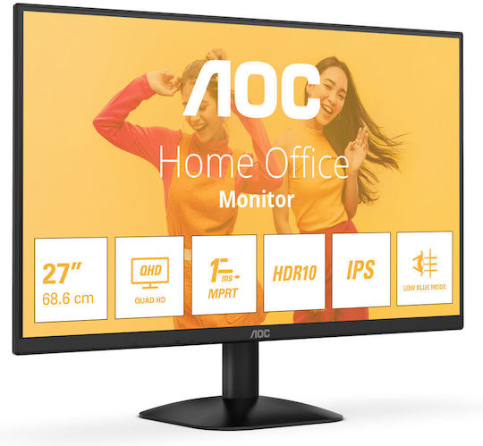 AOC Q27B35E IPS HDR Monitor 27" QHD 2560x1440 with Response Time 4ms GTG