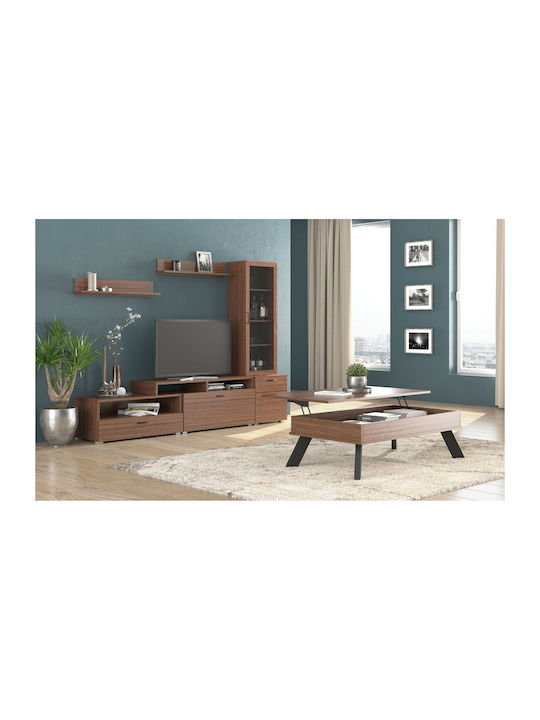 Masa De Cafea Centrală Rectangulară Nr 12 Din Lemn Cu Mecanism De Ridicare Nuc L119xL66xÎ41cm
