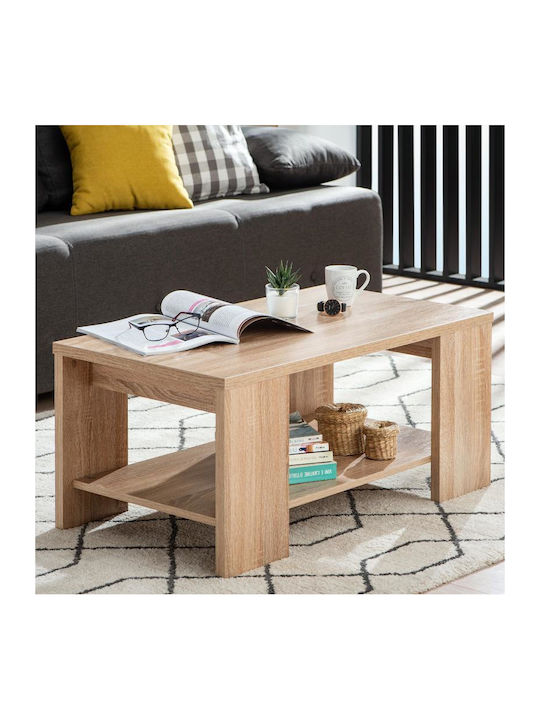 Rectangular Central Coffee Table Union Wooden Sonoma Oak W90.5xD50.5xH41.5cm