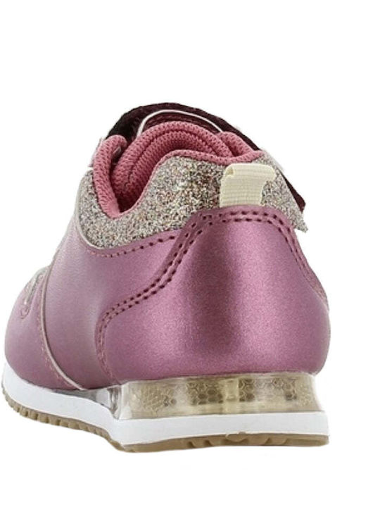 Παιδικά Sneakers με Σκρατς & Φωτάκια Μωβ