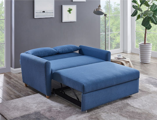 Motto Doppelsitzer Sofa Bett Blau 140x86x86cm E992,1