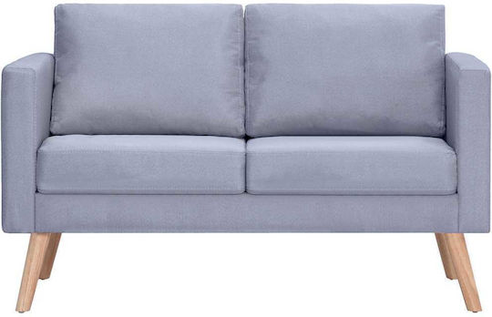 Двуместен Диван Текстил Сив 116x70x73см.