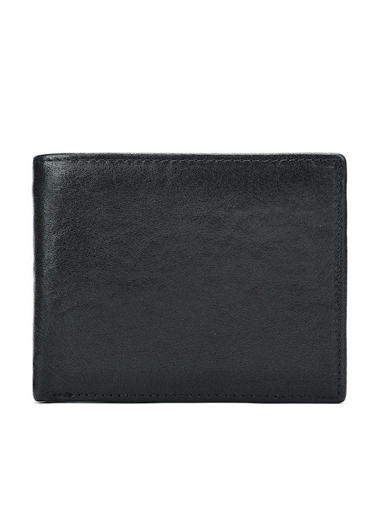 Leather Men's Wallet with RFID Black