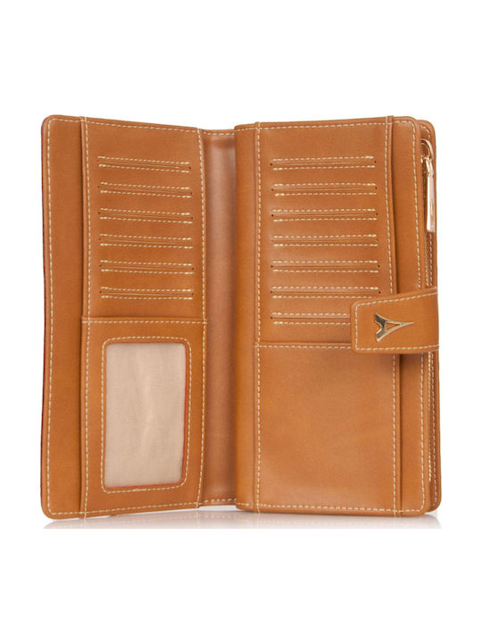 Large Women's Wallet Classic Tabac Brown
