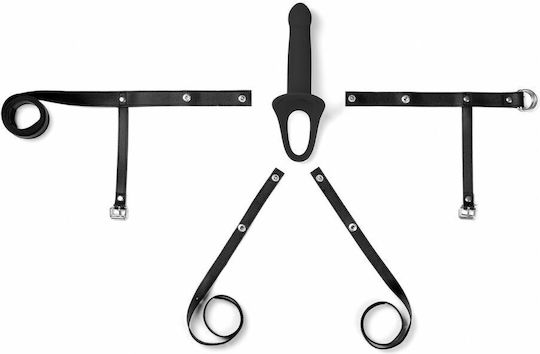 Virgite Harness με Dildo 27.4cm σε Μαύρο Χρώμα