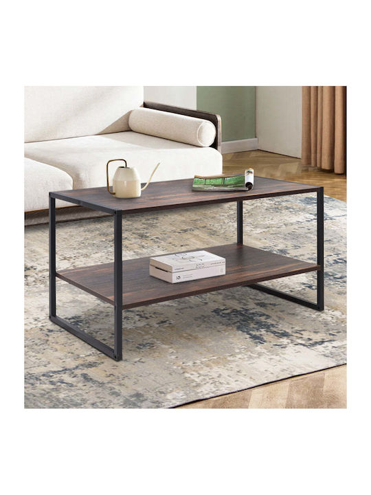 Rechteckiger Beistelltisch Giza Holz Rustikal Karydi M90.2xL50.3xH50.4cm