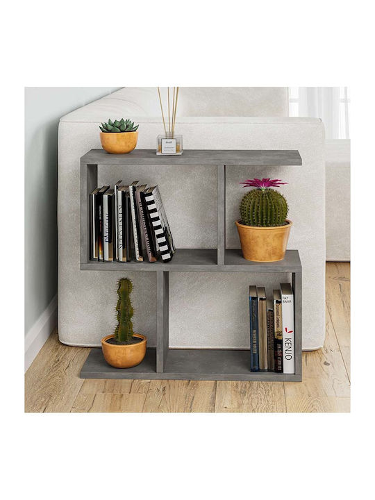 Rectangular Side Table Homemania Wooden Gray W60xL20xH60cm