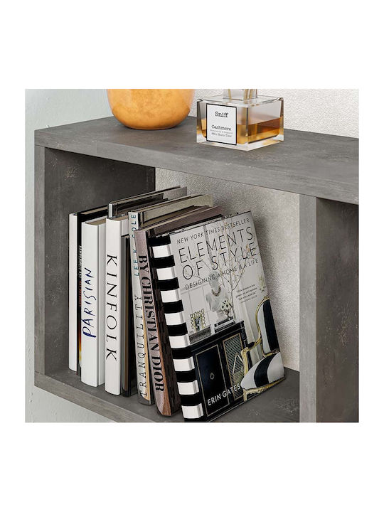 Rectangular Side Table Homemania Wooden Gray W60xL20xH60cm