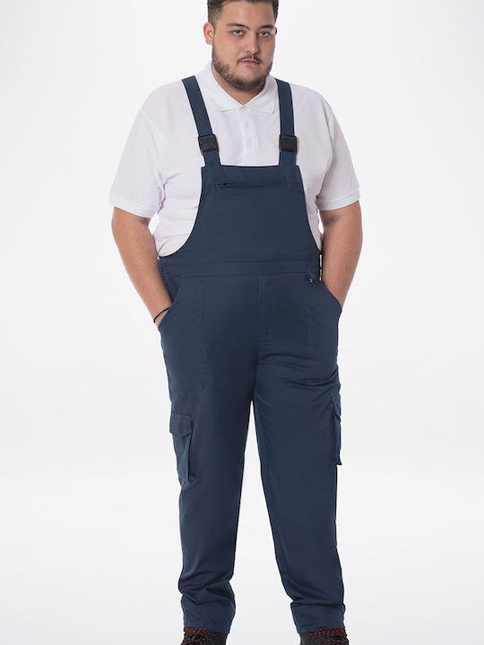Axon Work Coveralls Full Body Cotton Navy Blue