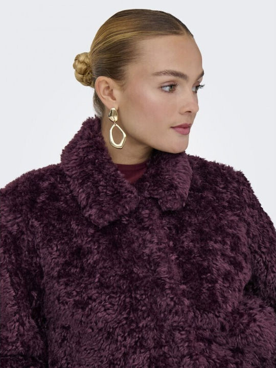 Short Women's Fur Purple