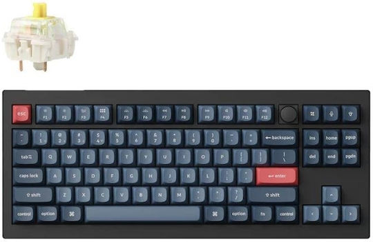 Keychron V3 Max QMK V3M-D4 Gaming Mechanical Tenkeyless Keyboard with Gateron Jupiter Banana Switches and RGB Lighting English US