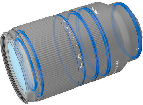 Tamron Crop Camera Lens 18-300mm F/3.5-6.3 Di III-A VC VXD Super Telephoto for Canon RF Mount Black