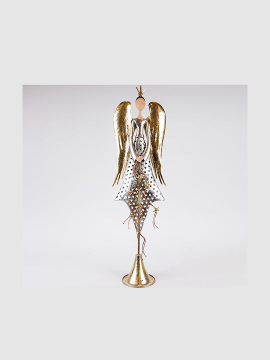 Eurolamp Christmas Metal Figure Cherub Gold Height 86.36cm