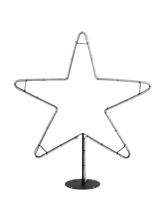 GloboStar Metal Illuminated Christmas Decorative Desktop Star 97x25x107cm