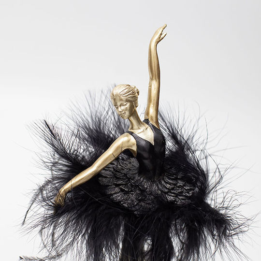 Eurolamp Christmas Plastic Figure Ballet dancer Black Height 21.5cm