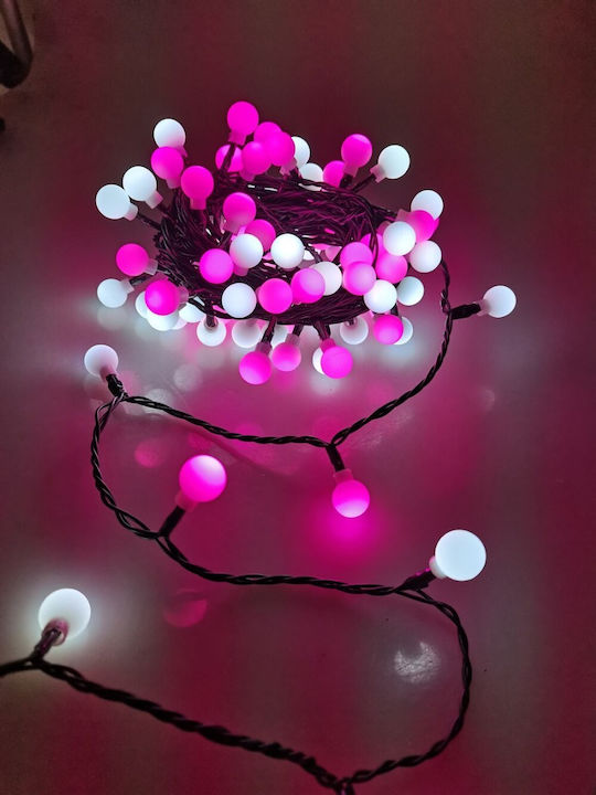 100 Светлини LED 10m. Многоцветни тип Лента 1бр