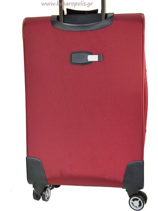 Forecast 3678 Forecast Suitcases Red with 4 Wheels Set of 3 Pieces