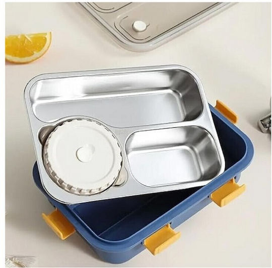 Aj Δοχείο Φαγητού Inox Μπλε 750ml