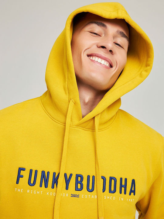 Sweatshirt mit Kapuze Gelb