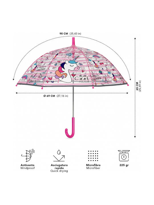 Perletti Umbrelă Pentru Copii Baston Multicoloră