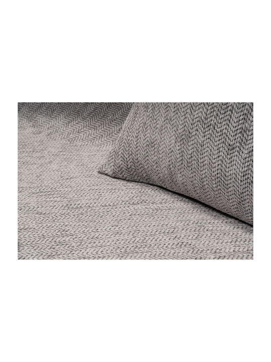 Beauty Home Σετ Ριχτάρια 2τμχ Chenille Γκρι