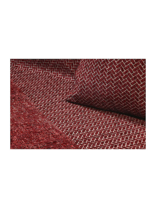 Beauty Home Ριχτάρι Τετραθέσιου Καναπέ Chenille 170x350εκ. Κόκκινο 8639ΤΕΤ