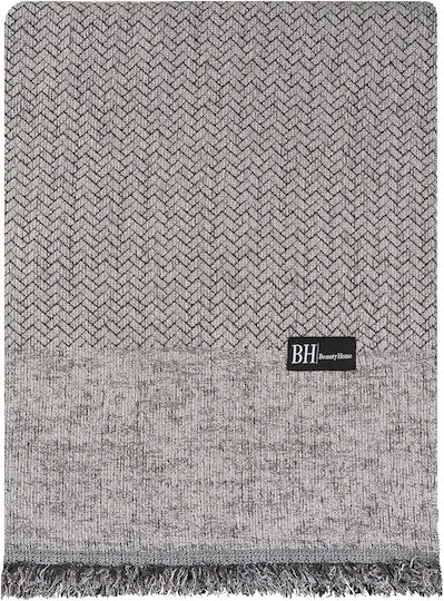 Beauty Home Sofa Throw 2 Seater Chenille 170x240cm Gray 8640DITH