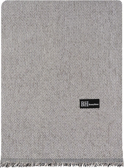 Beauty Home Ριχτάρι Πολυθρόνας Chenille 170x170εκ. Γκρι