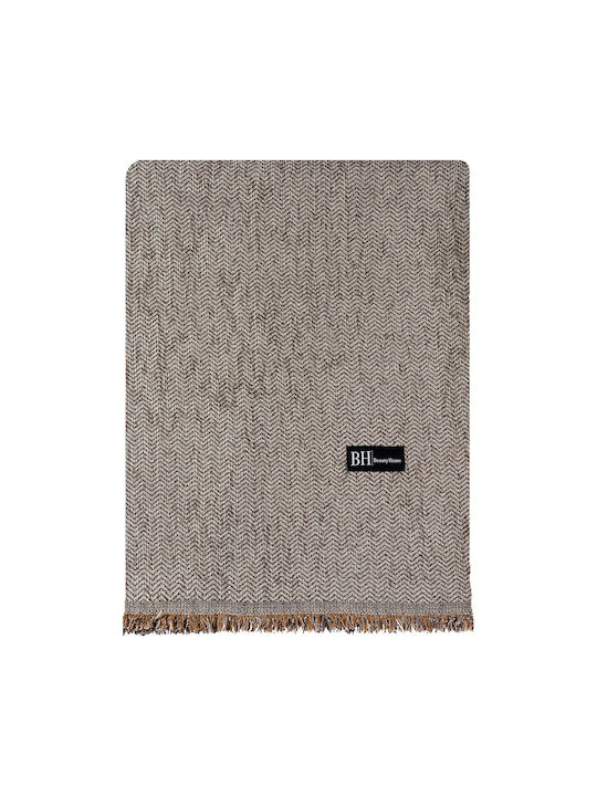Beauty Home Ριχτάρι Διθέσιου Καναπέ Chenille 170x240εκ. Μπεζ
