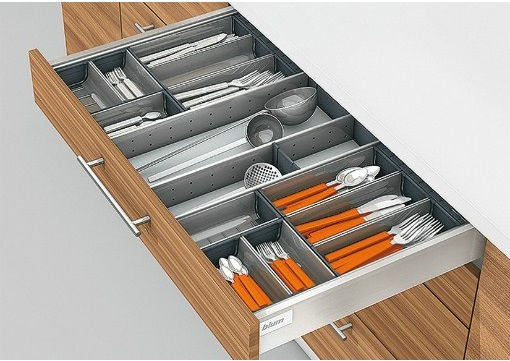 Blum Drawer Cutlery Tray Inox 100x48cm Silver