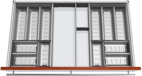 Blum Κουταλοθήκη Συρταριού Inox 120x48εκ. Ασημί