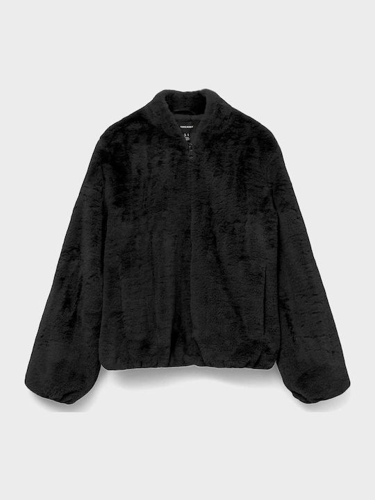 Women's Short Fur Black