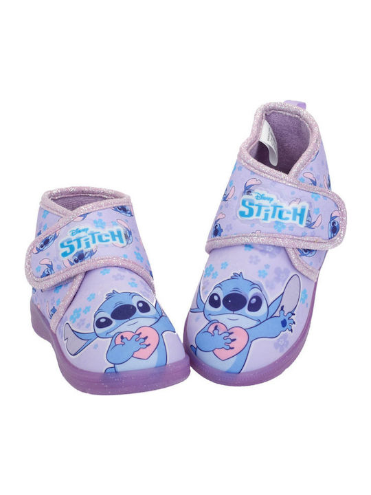 Παντόφλες Μποτάκια Λιλά Stitch