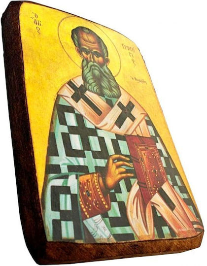 Christening Favor with Religious Icon made of Wood