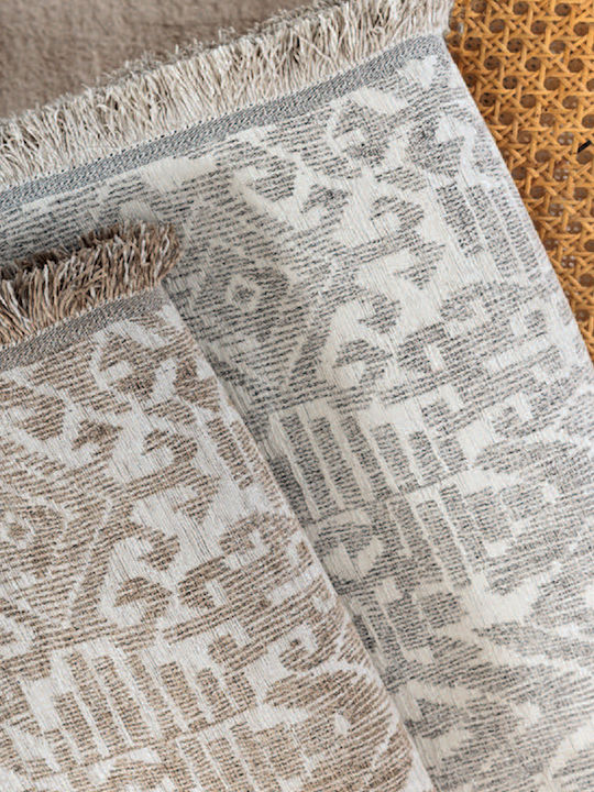 Palamaiki Rade Ριχτάρι Τριθέσιου Καναπέ Chenille 170x300εκ. Grey