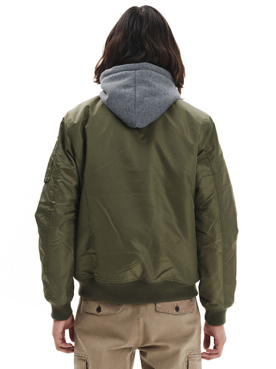 Winter Jacke Bomber Grün